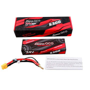Gens Ace 2S 5300mAh 60C 7.4V Hardcase Lipo Battery (XT60)