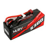 Gens Ace 14.8V 3S 5300mAh 60C Hardcase/Hardwired LiPo Battery (Deans)