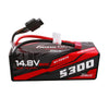 Gens Ace G-Tech 14.8V 4S 5300mAh 60C Hardcase/Hardwired Lipo Battery (Deans)