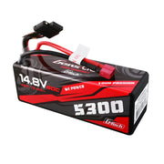 Gens Ace G-Tech 14.8V 4S 5300mAh 60C Hardcase/Hardwired Lipo Battery (Deans)
