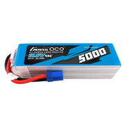 Gens Ace 5S 5000mAh 45C 18.5V Soft Pack LiPo Battery EC5