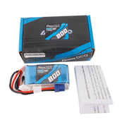 Gens Ace 3S 800mAh 45C 11.1V Soft Pack Lipo Battery (EC2)