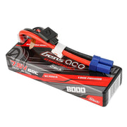 Gens Ace 2S 8000mAh 60C 7.6V Hardcase Hardwired LiPo Battery EC5