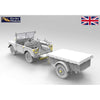 Gecko Models 35GM0076 1/35 Korean War British FV18001 Mk. 1 80in 4x4 Utility Vehicle Early w/10-cwt Bantam Trailer