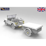 Gecko Models 35GM0076 1/35 Korean War British FV18001 Mk. 1 80in 4x4 Utility Vehicle Early w/10-cwt Bantam Trailer