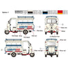 Gecko Models 35GM01113 1/35 60‘-70’s Saigon Shuttle Motor-Tricycle Depot and a take break drive [2 kits In 1 box]