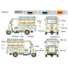 Gecko Models 35GM01113 1/35 60‘-70’s Saigon Shuttle Motor-Tricycle Depot and a take break drive [2 kits In 1 box]