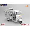 Gecko Models 35GM01113 1/35 60‘-70’s Saigon Shuttle Motor-Tricycle Depot and a take break drive [2 kits In 1 box]