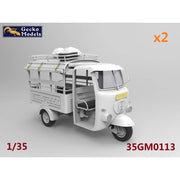 Gecko Models 35GM01113 1/35 60‘-70’s Saigon Shuttle Motor-Tricycle Depot and a take break drive [2 kits In 1 box]