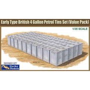 Gecko 35GM0157 1/35 Early Type British 4 Gallon Flimsies Petrol Tins Set