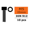 G-Force 0100-039 Socket Head Screw M5x25 Steel (10 pcs)