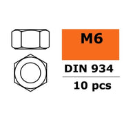 G-Force 0150-007 Nut M6 Galvanised Steel (10 pcs)