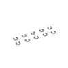 G-Force 0158-008 E-Clips 6mm Spring Steel (10 pcs)