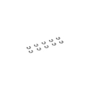 G-Force 0158-009 E-Clips 7mm Spring Steel