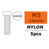 G-Force 0310-011 Pan Head Screw M5x16 Nylon (5 pcs)