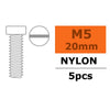 G-Force 0310-012 Pan Head Screw M5x20 Nylon (5 pcs)
