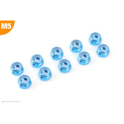 G-Force 0400-054 Nylstop Nut M5 Blue Aluminium (10 pcs)