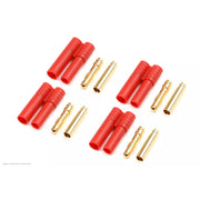 G-Force 1001-003 4mm Gold Connector with Plastic Housing (4pcs)