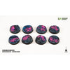 Gamers Grass GGB-AIR28 Alien Infestation Bases Round 28mm 8pc