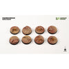 Gamers Grass GGB-BLR28 Badlands Bases Round 28mm 8pc