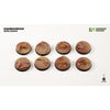Gamers Grass GGB-BLR28 Badlands Bases Round 28mm 8pc