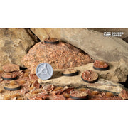 Gamers Grass GGB-BLR28 Badlands Bases Round 28mm 8pc
