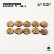 Gamers Grass GGB-DR25 Battle Ready Deserts of Maahl Round Bases 25mm 10pc