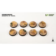 Gamers Grass GGB-DR28 Deserts of Maahl Bases Round 28mm 8pc