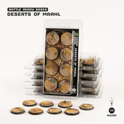 Gamers Grass GGB-DR32 Battle Ready Deserts of Maahl Round Bases 32mm 8pc