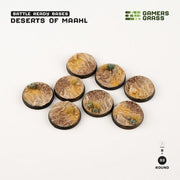 Gamers Grass GGB-DR32 Battle Ready Deserts of Maahl Round Bases 32mm 8pc