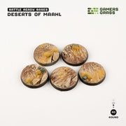 Gamers Grass GGB-DR40 Battle Ready Deserts of Maahl Round Bases 40mm 5pc