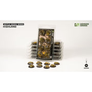 Gamers Grass GGB-HLR28 Highland Bases Round 28mm 8pc