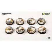 Gamers Grass GGB-WR28 Winter Bases Round 28mm 8pc