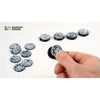 Gamers Grass Battle Ready Toppers Frost Lake Round 25mm 12pc