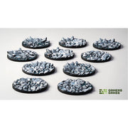 Gamers Grass Battle Ready Toppers Frost Lake Round 28mm 10pc