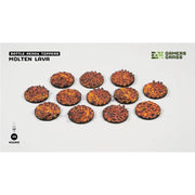 Gamers Grass Battle Ready Toppers Molten Lava Round 25mm 12pc