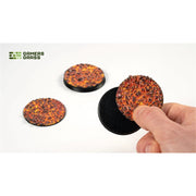 Gamers Grass Battle Ready Toppers Molten Lava Round 50mm 3pc