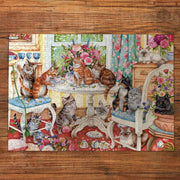 Gibsons Tails from the Tea Party 500pc Jigsaw Puzzle
