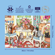 Gibsons Tails from the Tea Party 500pc Jigsaw Puzzle