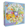 Gibsons Year In The Garden Circle 500pc Jigsaw Puzzle