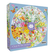 Gibsons Year In The Garden Circle 500pc Jigsaw Puzzle