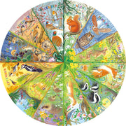 Gibsons National Trust A Year in the Forest 500pc Circular Jigsaw Puzzle