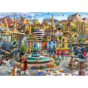 Gibsons A Day Out in Edinburgh 1000pc Jigsaw Puzzle