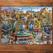 Gibsons A Day Out in Edinburgh 1000pc Jigsaw Puzzle