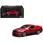 GreenLight x MotorHelix 1/64 Ford Mustang Shelby GT500 Super Snake 2007 Torch Red