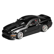 GreenLight x MotorHelix 1/64 Ford Mustang Shelby GT500 Super Snake 2007 Ebony Black