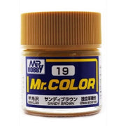 Mr Hobby (Gunze) C019 Mr Color Semi Gloss Sandy Brown Lacquer Paint 10ml