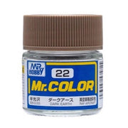 Mr Hobby (Gunze) C022 Mr Color Semi Gloss Dark Earth Lacquer Paint 10ml