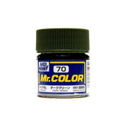 Mr Hobby (Gunze) C070 Mr Color Flat Dark Green Lacquer Paint 10ml