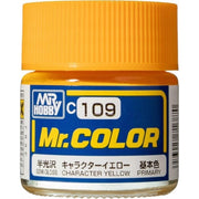 Mr Hobby (Gunze) C109 Mr Color Semi Gloss Character Yellow Lacquer Paint 10ml